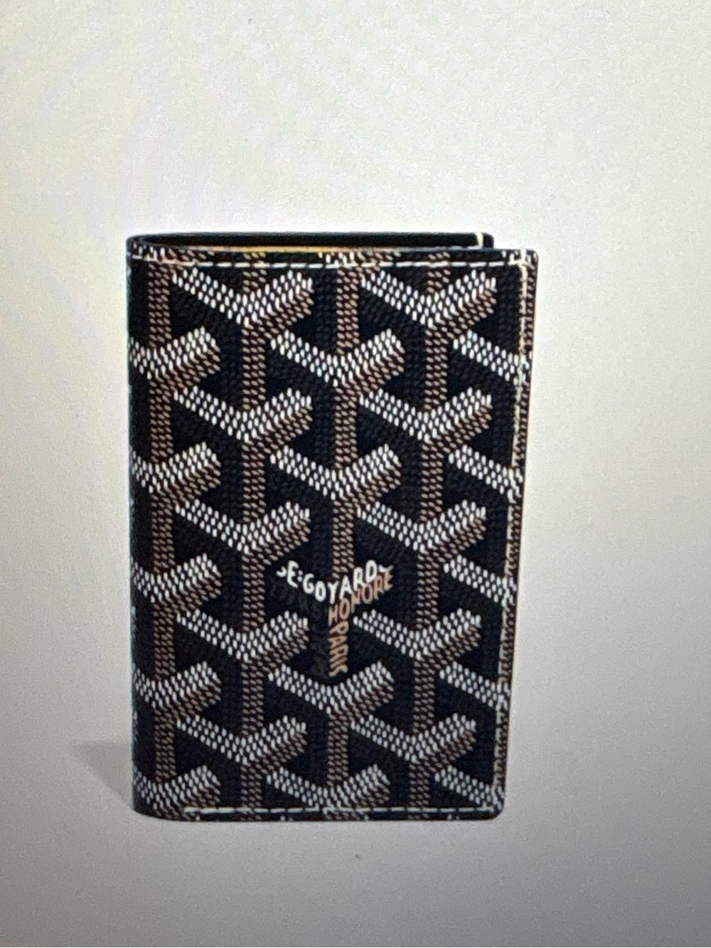 GOYARD Saint Pierre Bifold Card Wallet Navy
